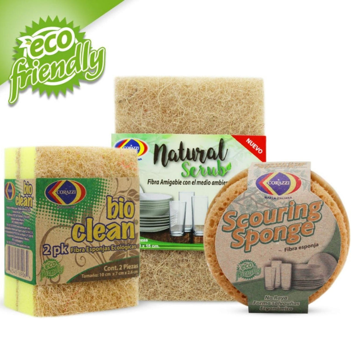 Fibra Natural Corazzi Ecológica Cáscara Nuezde 36 Paquetes - Flash Sales