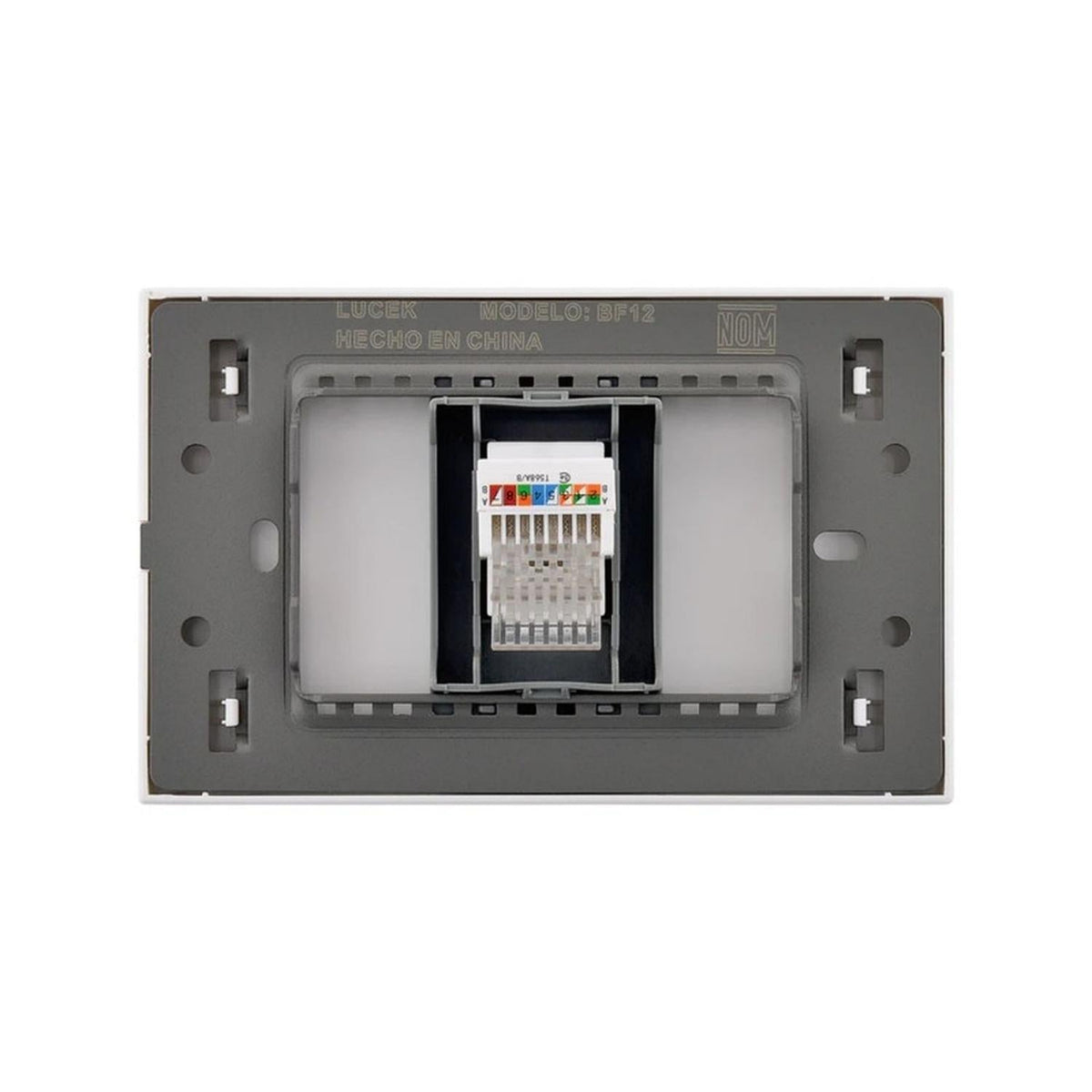 Placa Con 2 Apagadores De Escalera Y 1 Contacto Lucek FlatPack 6 - Flash Sales